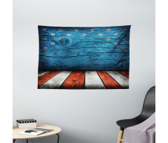 Rustic Wooden Wide Tapestry
