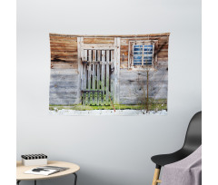 Old Farmhouse Wide Tapestry