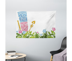 Hibiscus Wide Tapestry