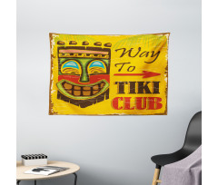 Way to Tiki Club Wide Tapestry