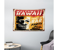 Tropic Bar Party Wide Tapestry