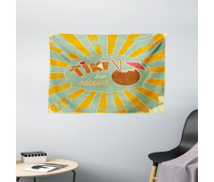 Aloha Fun Party Wide Tapestry