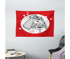 Mask Wide Tapestry
