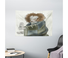 Theater Character Wide Tapestry