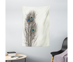 Feathers of Exotic Bird Tapestry