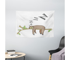 Arboreal Mammal Sleeping Wide Tapestry