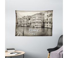 Old Venice Vintage Photo Wide Tapestry