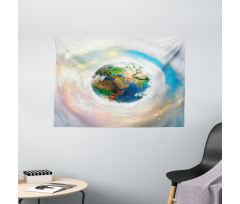Vibrant Planet Continents Wide Tapestry