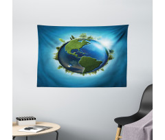 Blue Seas Fresh Continent Wide Tapestry