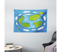 Kids Drawing of Planet Wide Tapestry