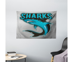 Angry Danger Fish Fins Wide Tapestry