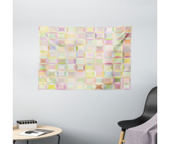 Retro Polka Dots Funky Wide Tapestry