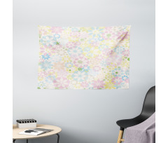 Blooming Flowers Spring Wide Tapestry