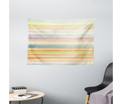 Stripes Watercolor Art Wide Tapestry
