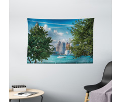 Summer Afternoon River Wide Tapestry