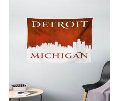 Michigan City Letters Wide Tapestry
