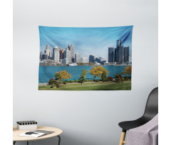 Industrial Center Wide Tapestry