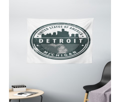 Michigan Old Stamp Wide Tapestry