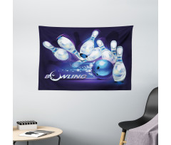 Fantasy Ball Moon Wide Tapestry