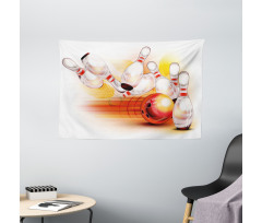 Falling Skittles Wide Tapestry