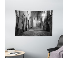 Dark Alleyway Wide Tapestry