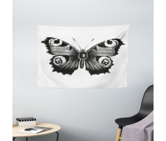 Butterfly Art Wide Tapestry