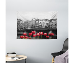 Amsterdam Canal Wide Tapestry