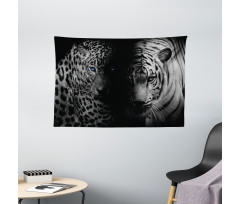 Wild Leopards Wide Tapestry
