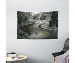 Asphalt Road Wide Tapestry