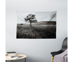 Lonely Tree Wide Tapestry