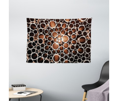 Round Pipes 3D Style Wide Tapestry