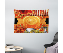 Retro Gear Technology Wide Tapestry