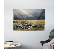 Cart Clouds Wide Tapestry