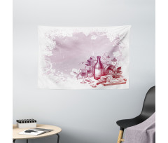 Grunge Abstract Framework Wide Tapestry