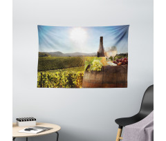 Famous Chianti Vineyard Wide Tapestry