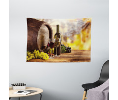 Red and White Wine Taste Wide Tapestry