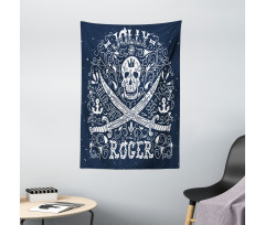 Pirates Jolly Roger Flag Tapestry