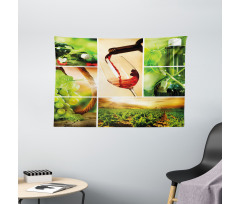 Wine Tasting Grapevine Wide Tapestry