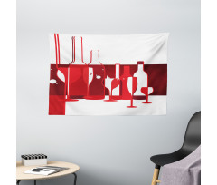 Modern Abstract Wide Tapestry