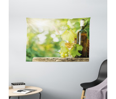 Young Vine Green Spring Wide Tapestry