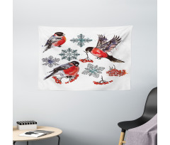 Christmas Composition Art Wide Tapestry