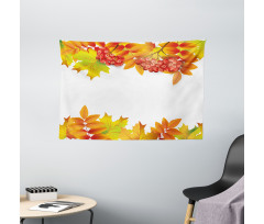 Autumn Branches Border Wide Tapestry