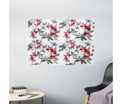 Abstract Botany Garden Wide Tapestry