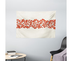 Wild Red Mountain Ashes Wide Tapestry