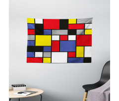 Colorful Pop Design Wide Tapestry