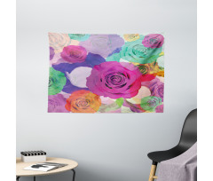 Floral Arrangement Roses Wide Tapestry