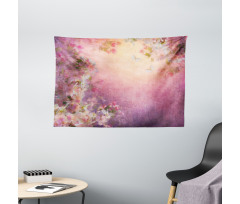 Enchanted Blossom Petals Wide Tapestry