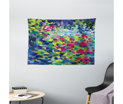 Floral Field Summer Wide Tapestry