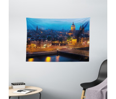 Amsterdam Famous Travel Wide Tapestry