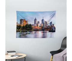 Morning Australia River Wide Tapestry